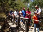 Cub Scouts Hiking on Bridge